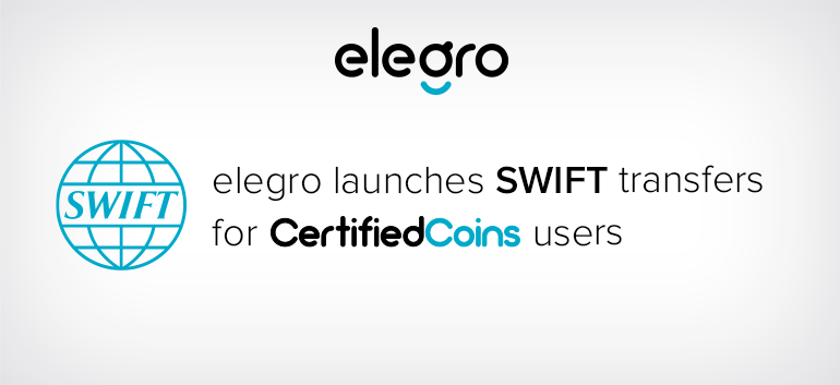 SWIFT transfers for Certified Coins users